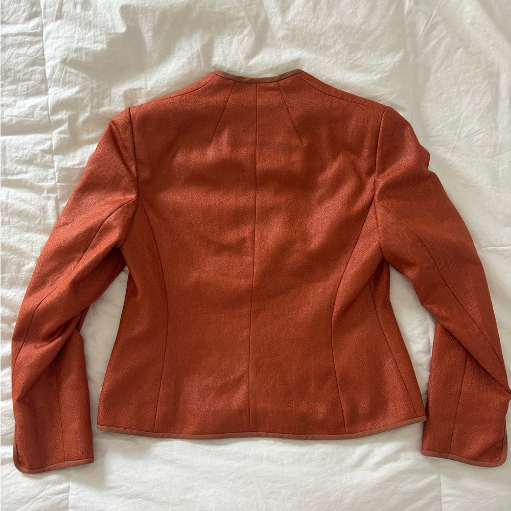 Orange Women's Blazer - Picture 2 of 4